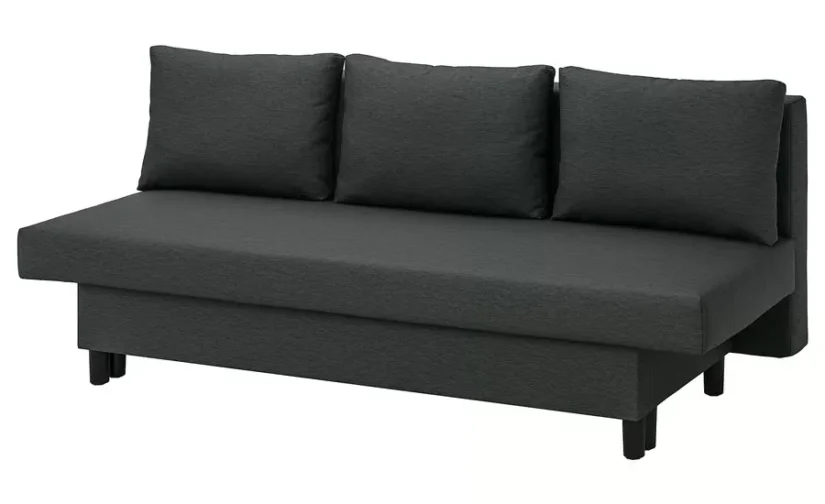 مبل تختخواب شو سه نفره، کنیسا، خاکستری تیره ایکیا مدل ÄLVDALEN