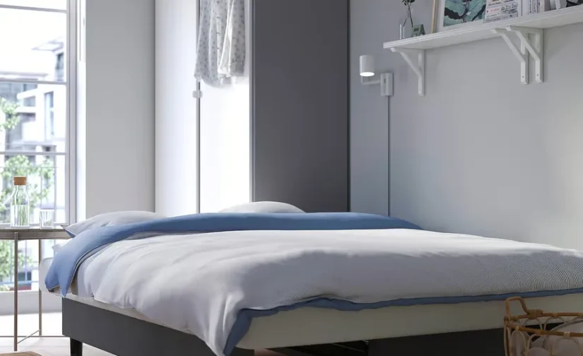 مبل تختخواب شو سه نفره، کنیسا، خاکستری تیره ایکیا مدل ÄLVDALEN