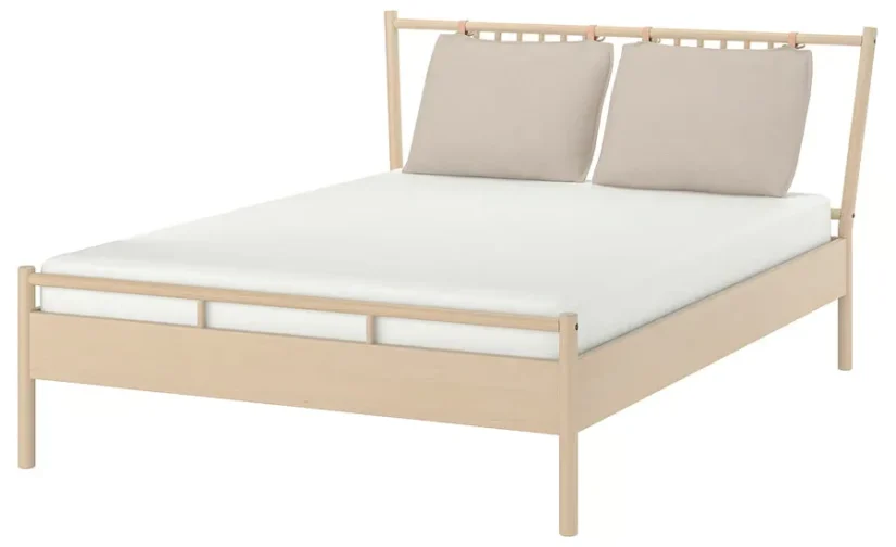 قاب تخت روکش توس سایز ۱۶۰x۲۰۰ ایکیا مدل BJÖRKSNÄS