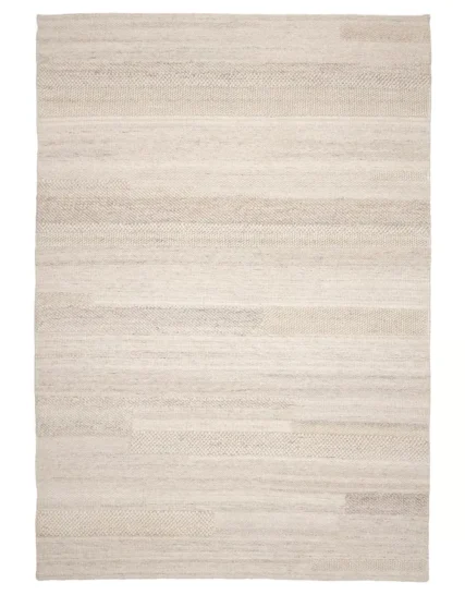 فرش دستباف کم پرز بژ سایز ۱۷۰x۲۴۰ ایکیا مدل BRÖNDEN