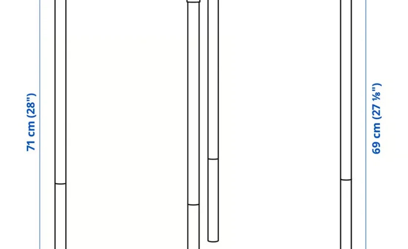 میز مناسب فضای باز سفید سایز ۵۰x۴۴ ایکیا مدل FEJAN