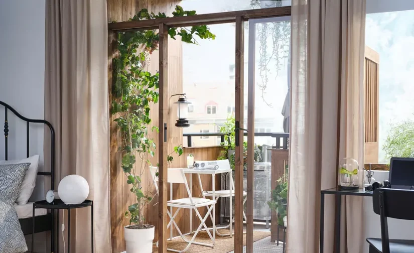 میز مناسب فضای باز سفید سایز ۵۰x۴۴ ایکیا مدل FEJAN