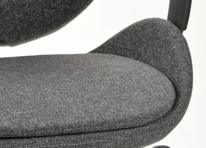 صندلی اداری دسته‌دار رنگ خاکستری تیره/مشکی ایکیا مدل HATTEFJÄLL