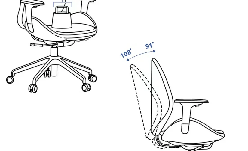 صندلی اداری دستهدار رنگ سبز روشن/سفید ایکیا مدل HATTEFJÄLL