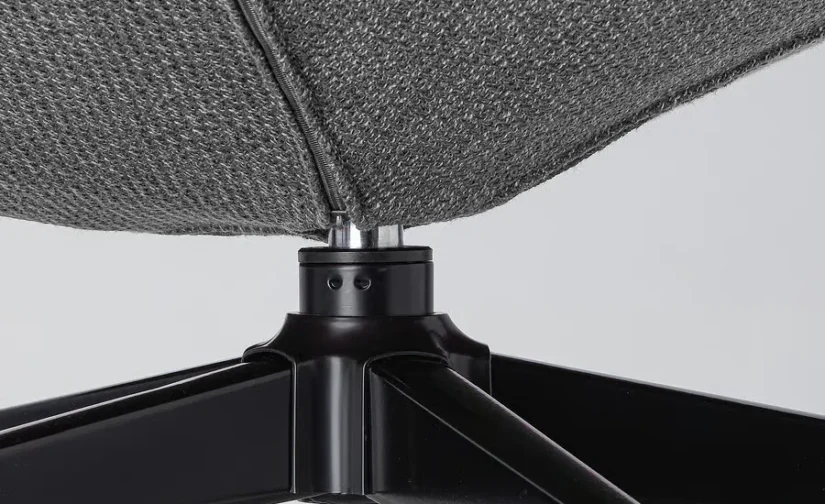 صندلی چرخدار لجده خاکستری/مشکی ایکیا مدل HAVBERG