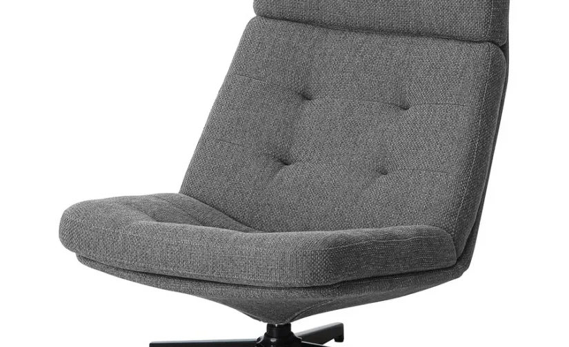 صندلی چرخدار لجده خاکستری/مشکی ایکیا مدل HAVBERG