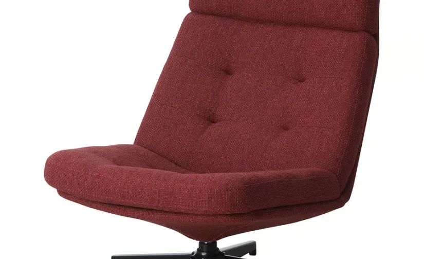 صندلی چرخدار لجده قرمز/قهوه ای ایکیا مدل HAVBERG