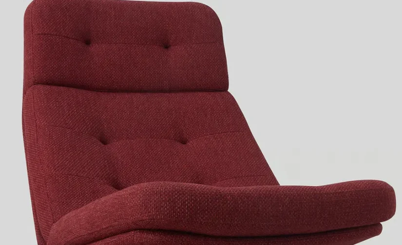 صندلی چرخدار لجده قرمز/قهوه ای ایکیا مدل HAVBERG