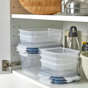 مجموعه 6 عددی ظرف غذا با درب پلاستیکی ایکیا مدل IKEA 365+