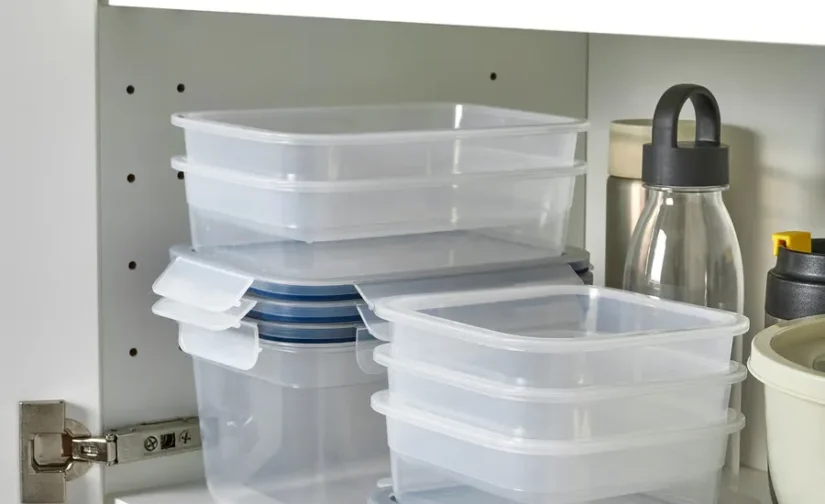 مجموعه 6 عددی ظرف غذا با درب پلاستیکی ایکیا مدل IKEA 365+