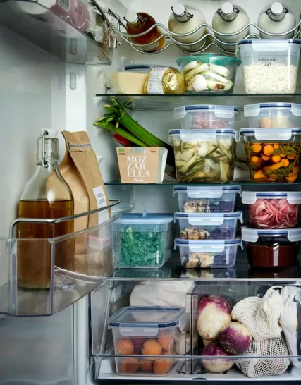 مجموعه 6 عددی ظرف غذا با درب پلاستیکی ایکیا مدل IKEA 365+
