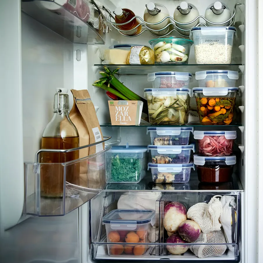 مجموعه 6 عددی ظرف غذا با درب پلاستیکی ایکیا مدل IKEA 365+