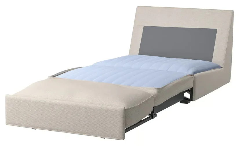 مبل تختخواب شو یک نفره بژ روشن ایکیا مدل KIVIK