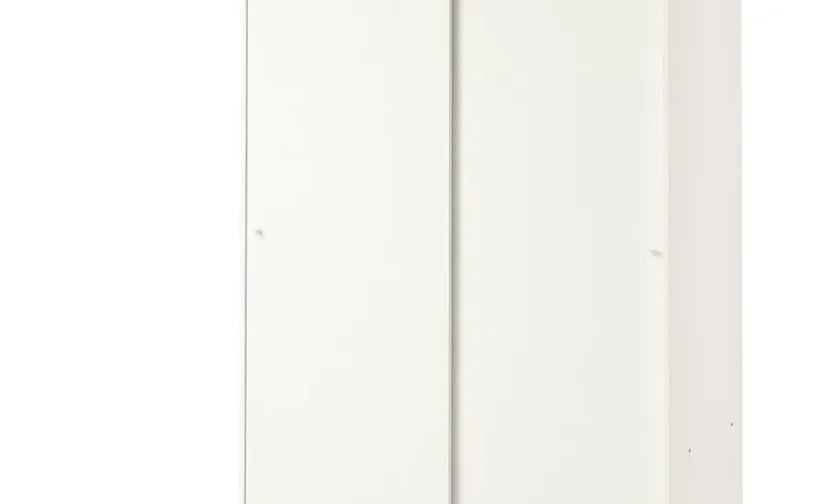 کمد لباس با درهای کشویی سفید سایز ۱۱۷x۱۷۶ ایکیا مدل KLEPPSTAD