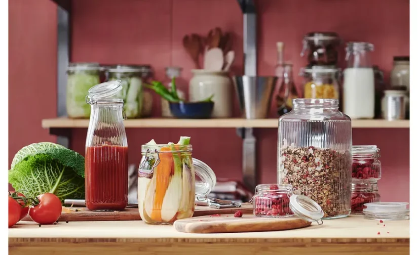 شیشه با درب شیشه شفاف ۳ لیتر ایکیا مدل KÖSSEBÄR