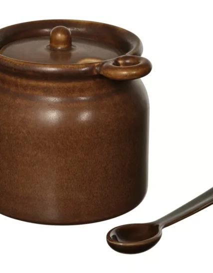 جار دربدار با قاشق قهوه‌ای ۰.۳ لیتر ایکیا مدل KÖSSEBÄR