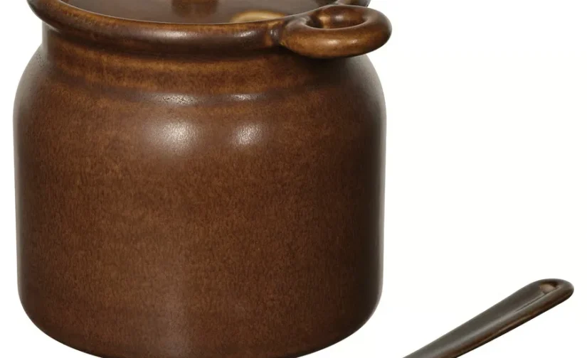 جار دربدار با قاشق قهوه‌ای ۰.۳ لیتر ایکیا مدل KÖSSEBÄR