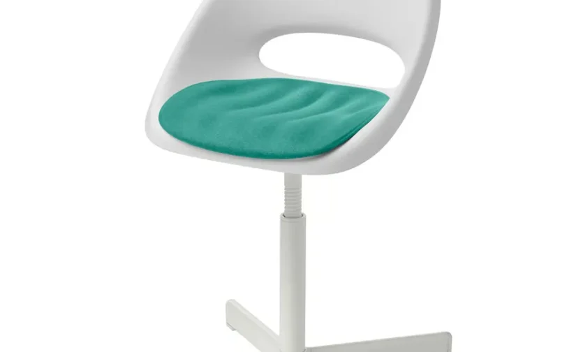 صندلی تحریر کودک با روکش سفید/فیروزه‌ای ایکیا مدل LOBERGET / SIBBEN