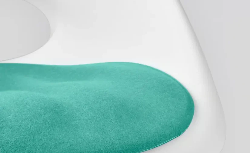 صندلی تحریر کودک با روکش سفید/فیروزه‌ای ایکیا مدل LOBERGET / SIBBEN