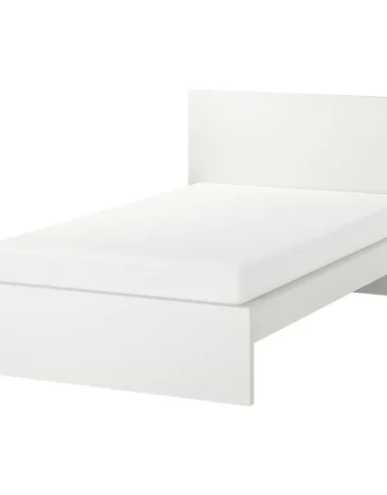 قاب تخت بلند سفید/لوری سایز ۱۲۰x۲۰۰ ایکیا مدل MALM