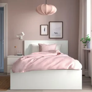 قاب تخت بلند سفید/لوری سایز ۱۲۰x۲۰۰ ایکیا مدل MALM