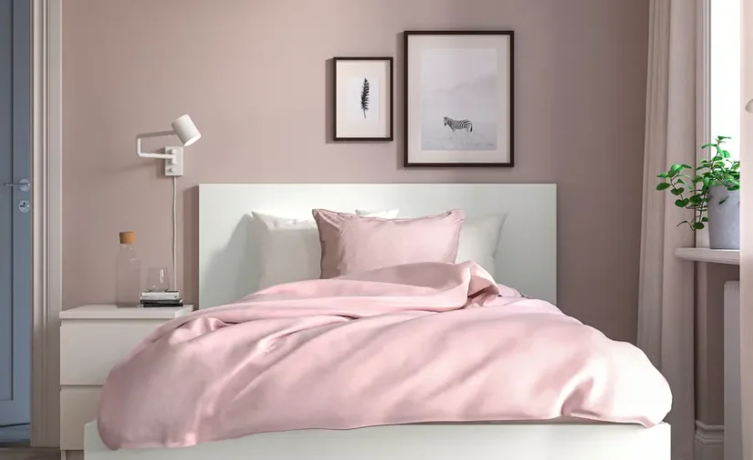 قاب تخت بلند سفید/لوری سایز ۱۲۰x۲۰۰ ایکیا مدل MALM