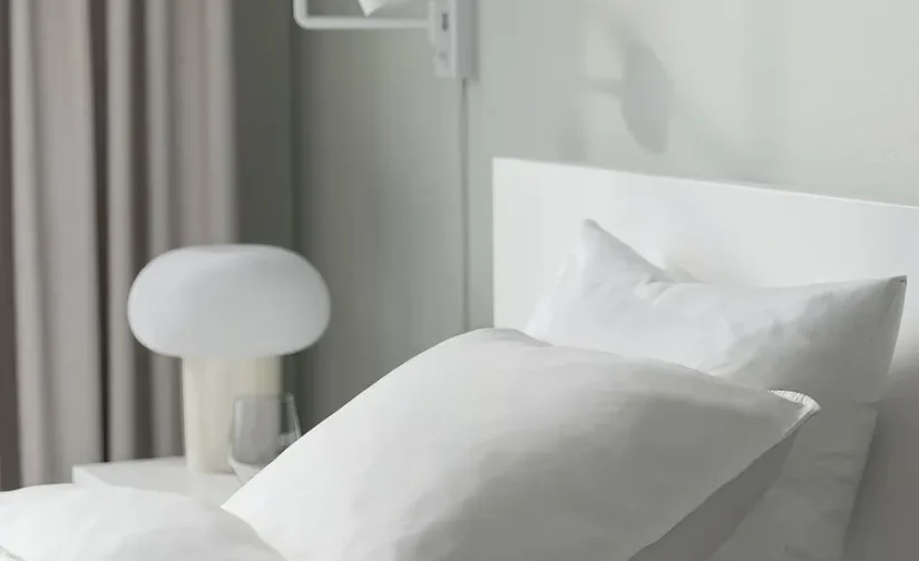 قاب تخت بلند سفید/لوری سایز ۱۲۰x۲۰۰ ایکیا مدل MALM