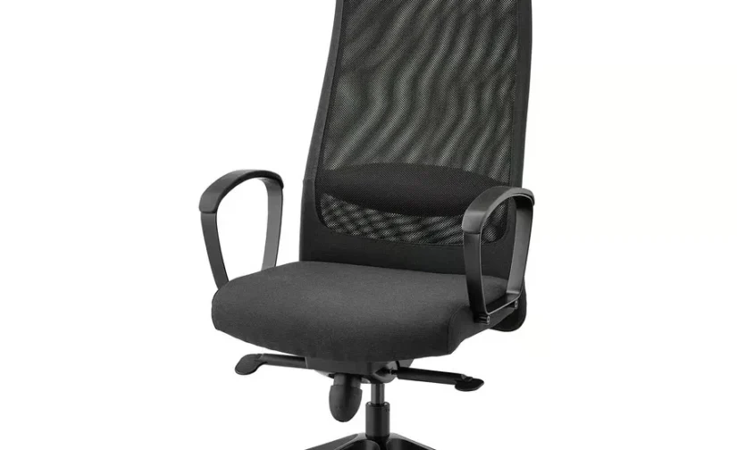 صندلی اداری ویسل خاکستری تیره متوسط ایکیا مدل MARKUS