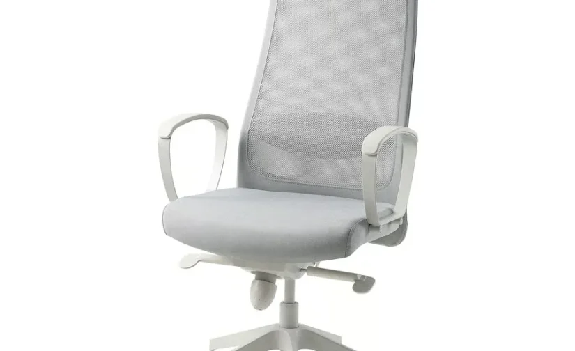 صندلی اداری ویسل خاکستری روشن متوسط ایکیا مدل MARKUS