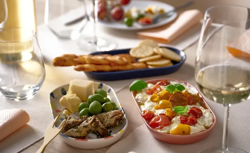 پک 3 عددی بشقاب سرو طرحهای ترکیبی سایز ۲۰x۱۱ ایکیا مدل RÖDSNULTRA