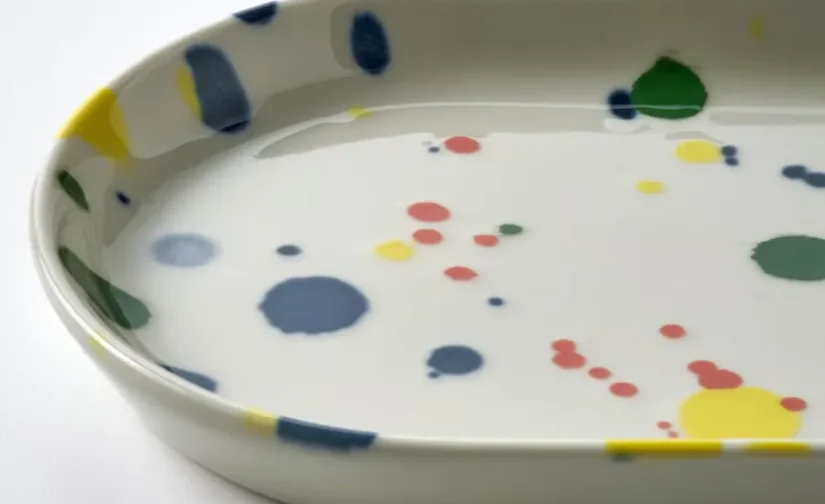 پک 3 عددی بشقاب سرو طرحهای ترکیبی سایز ۲۰x۱۱ ایکیا مدل RÖDSNULTRA