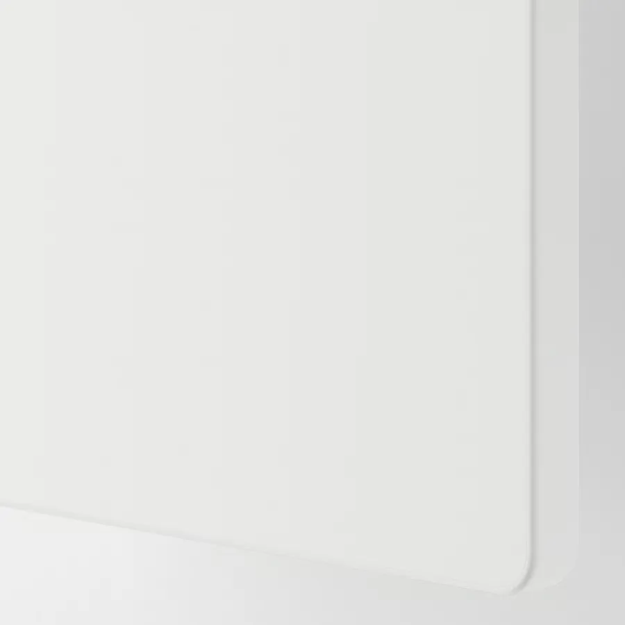 کمد لباس سفید و خاکستری/با ۳ کشو سایز ۶۰x۴۲x۱۸۱ ایکیا مدل SMÅSTAD / PLATSA