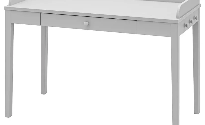 میز تحریر خاکستری روشن سایز ۱۲۲x۶۰ ایکیا مدل SMYGA