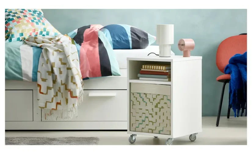 چراغ رومیزی سفید/قابل تنظیم نور ۲۲ سانتی‌متر ایکیا مدل SPETSBOJ