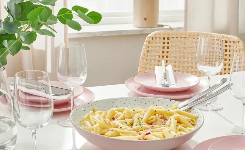 کاسه سرو صورتی 30 سانتیمتر ایکیا مدل STENTICKA