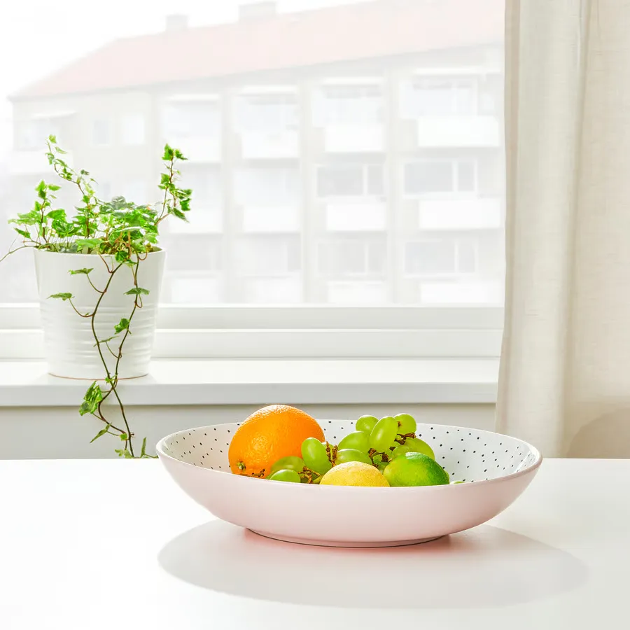 کاسه سرو صورتی 30 سانتیمتر ایکیا مدل STENTICKA