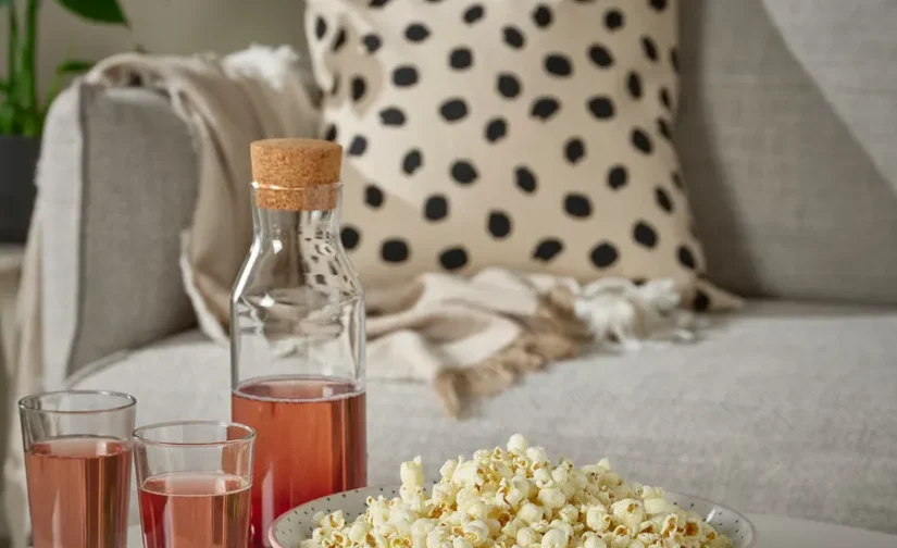 کاسه سرو صورتی 30 سانتیمتر ایکیا مدل STENTICKA