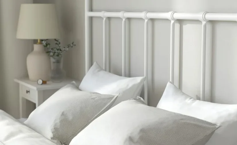 قاب تخت سفید/لوری سایز ۱۶۰x۲۰۰ ایکیا مدل STJÄRNÖ