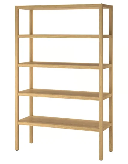 قفسه بندی روکش بلوط سایز ۱۲۰x۴۰x۱۸۸ ایکیا مدل STOCKHOLM 2025