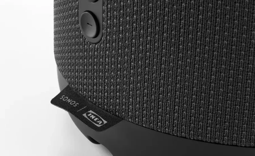 پایه چراغ بلندگو با وای فای مشکی/هوشمند ایکیا مدل SYMFONISK