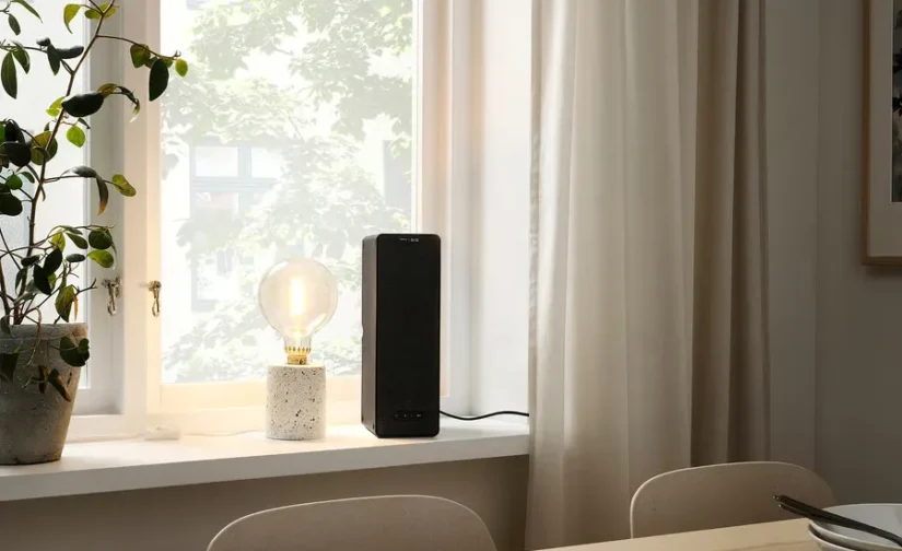 اسپیکر قفسه‌ای وای‌فای مشکی هوشمند ایکیا مدل SYMFONISK