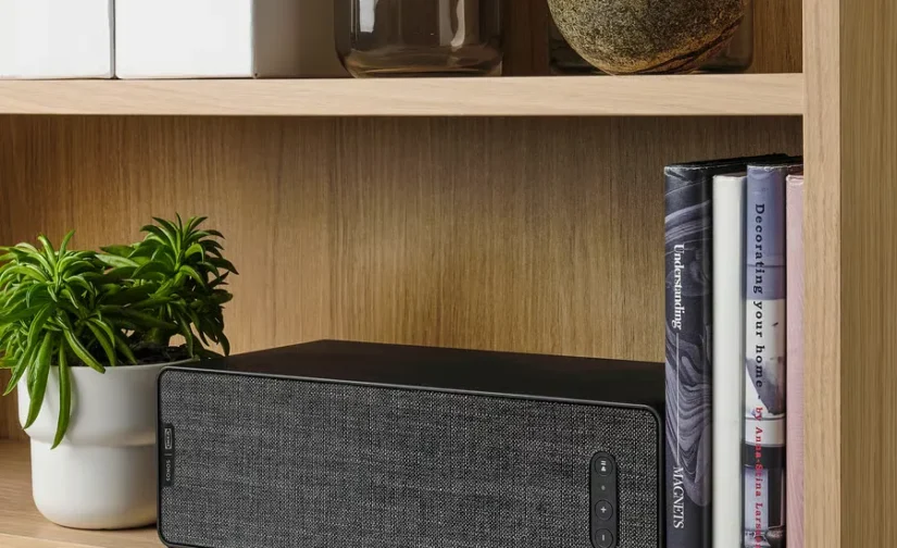اسپیکر قفسه‌ای وای‌فای مشکی هوشمند ایکیا مدل SYMFONISK