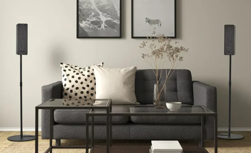 اسپیکر قفسه‌ای وای‌فای مشکی هوشمند ایکیا مدل SYMFONISK