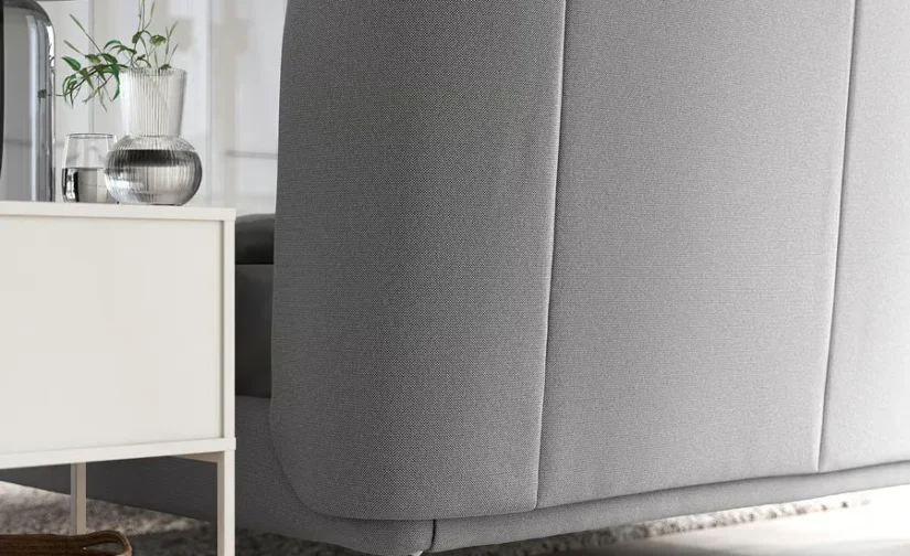 قاب تخت روکش‌دار تالمیرا سفید/مشکی سایز ۱۸۰x۲۰۰ ایکیا مدل TUFJORD