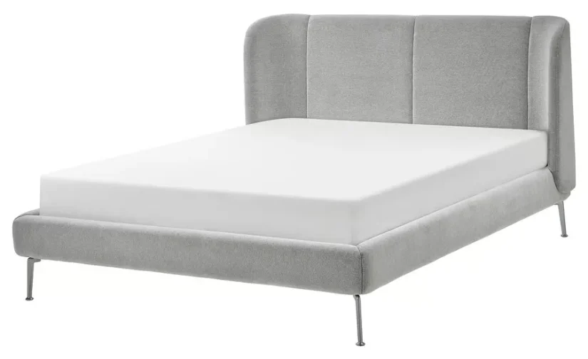 قاب تخت روکش‌دار تالمیرا سفید/مشکی سایز ۱۸۰x۲۰۰ ایکیا مدل TUFJORD