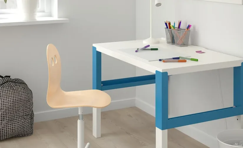 صندلی تحریر کودک چوب توس/سفید ایکیا مدل VALFRED / SIBBEN