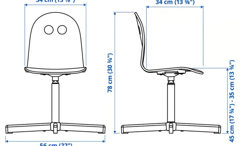 صندلی تحریر کودک چوب توس/سفید ایکیا مدل VALFRED / SIBBEN