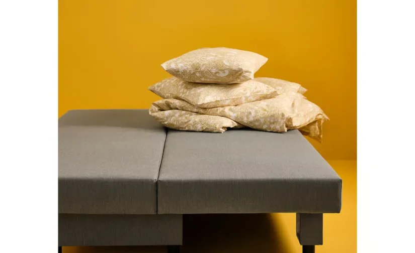 مبل تختخواب شو سه نفره مدل کنیسا خاکستری-بژ ایکیا مدل ÄLVDALEN