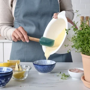کفگیر ست ۲ عددی چوبی/خاکستری تیره-سبز ایکیا مدل BÄCKRÖDING