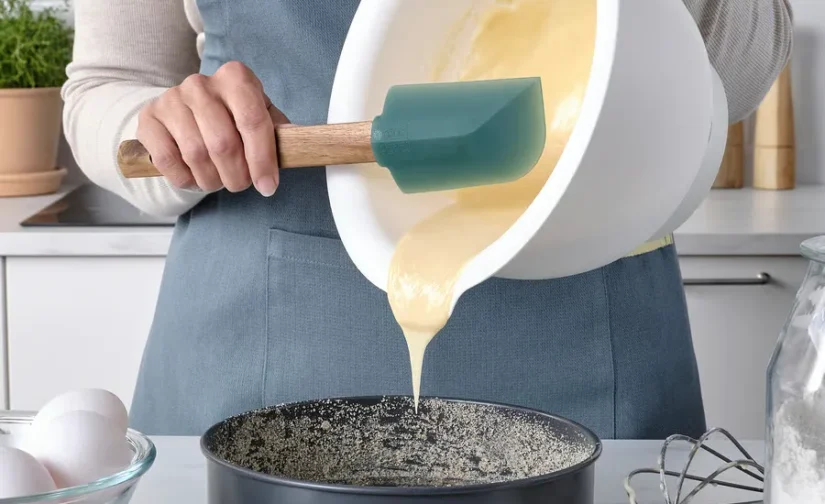 کفگیر ست ۲ عددی چوبی/خاکستری تیره-سبز ایکیا مدل BÄCKRÖDING